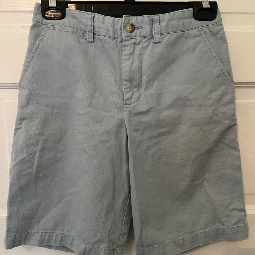 Polo Ralph Lauren Kids’s Dress Shorts In Size 14 In A Gray Sky Blue Color.